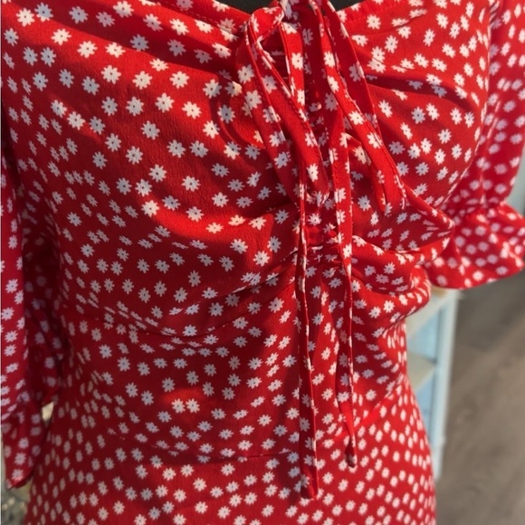 SHEIN Red and White Dress NWOT - Picture 3 of 6